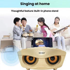 SDRD SD306S Wireless Bluetooth Speaker With Dual Microphone Portable Karaoke Machine For Singing & Live Stream