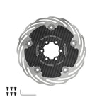 Fully Enclosed Bike Six-Hole Carbon Fiber Brake Disc, CYCLAMI CAR6 160mm, CYCLAMI CAR6 180mm
