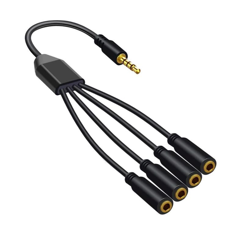 3.5mm Laptop Headphone AUX Adapter Cable, 1 To 6, 1 To 5, 1 To 4, 1 To 3