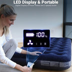 Outdoor Digital Display Electric Air Pump Integrated Inflation Air Blower With Illumination Portable Mini Air Pump