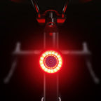 Bicycle Smart Braking Carbon Fiber Vibration Sensing Rear Light Warning Light, CY120