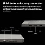 14-Inch Portable Monitor USB-C & HDMI-Compatible Laptop Second Screen, HYX-14R