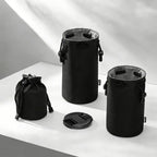 Camera Lens Pouch Lightweight Soft Shockproof Camera Inner Case, Cwatcun D296 Small, Cwatcun D296 Medium, Cwatcun D296 Large
