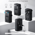 ANKER A9215 Multi-Country Adapter 20W Fast Charging PD Smart Distribution Universal Portable Charger