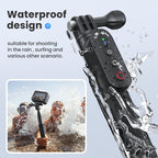 AMagisn Selfie Stick With Remote For Action Cameras & Smartphones, 5.1 Bluetooth, Extendable To 40in, Claw, 1/4 Inch, Ballhead Claw, Ballhead 1/4 Inch