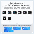 AMagisn Selfie Stick With Remote For Action Cameras & Smartphones, 5.1 Bluetooth, Extendable To 40in, Claw, 1/4 Inch, Ballhead Claw, Ballhead 1/4 Inch