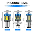 Motorcycle LED High-brightness Lens Headlight, H4, BA20D, P15D