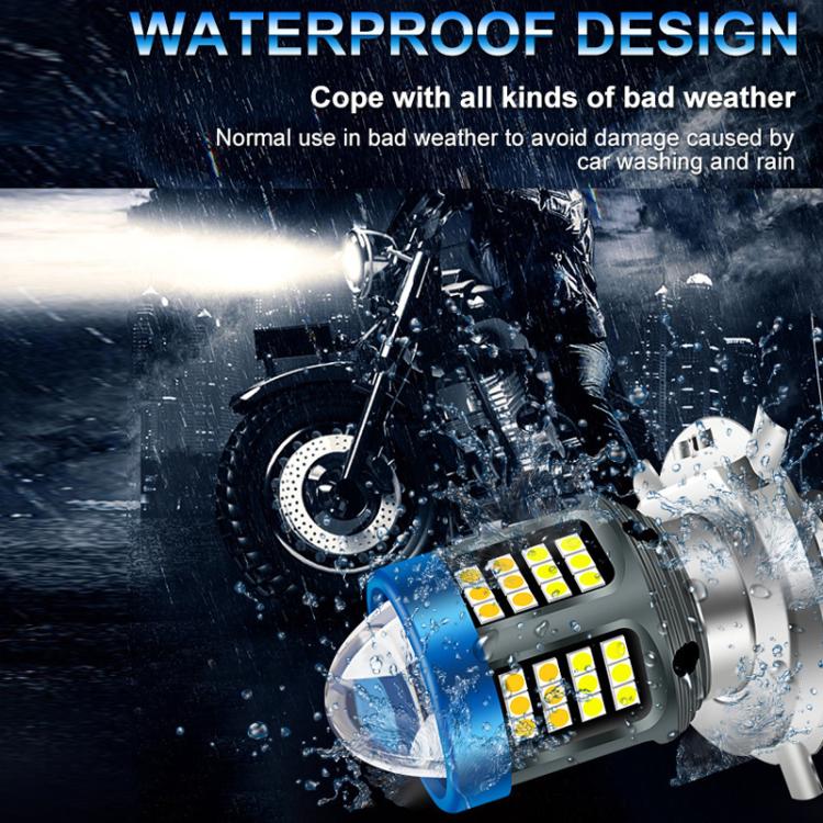 Motorcycle LED High-brightness Lens Headlight, H4, BA20D, P15D