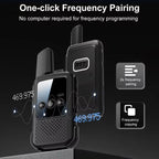 Mini Wireless Long Range Parent Child Walkie Talkie, 2pcs Black, 2pcs Orange, 2pcs Green, Single Black, Single Orange, Single Green