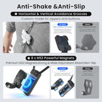 AMagisn Invisible Magnetic Neck Mount For First-Person View Vlogging Compatible With GoPro/Insta360/Smartphones
