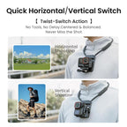 AMagisn Invisible Magnetic Neck Mount For First-Person View Vlogging Compatible With GoPro/Insta360/Smartphones