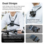 AMagisn Invisible Magnetic Neck Mount For First-Person View Vlogging Compatible With GoPro/Insta360/Smartphones