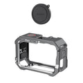 For DJI OSMO Action 6 aMagisn Metal Cage Quick Release Protective Frame with Silicone Lens Cap, Action 6 Metal Cage
