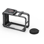 For DJI OSMO Action 5 Pro /4/3 aMagisn Metal Camera Cage2.0 Quick Release Protective Frame with Silicone Lens Cap, Action 5 Pro /4/3 Metal Cage