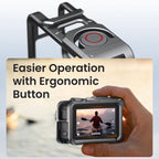 For DJI OSMO Action 5 Pro /4/3 aMagisn Metal Camera Cage2.0 Quick Release Protective Frame with Silicone Lens Cap, Action 5 Pro /4/3 Metal Cage