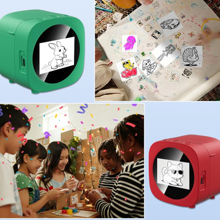 AI Thermal Printer With Voice-To-Image Generation 6 Creative Modes & 2.4-Inch HD Screen For Kids