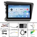 For Honda Civic Android 15 Car Navigation Bluetooth Player, 4-Core 2GB + 64GB, 4-Core 4GB + 64GB, 4-Core 4GB + 128GB, 8-Core 4GB + 64GB, 8-Core 6GB + 128GB
