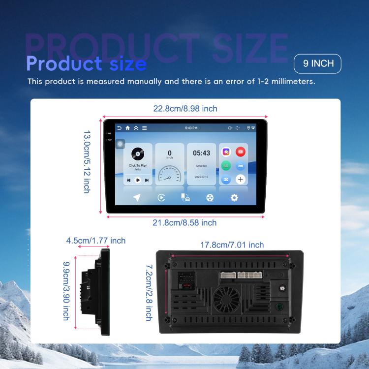 For Honda Civic Android 15 Car Navigation Bluetooth Player, 4-Core 2GB + 64GB, 4-Core 4GB + 64GB, 4-Core 4GB + 128GB, 8-Core 4GB + 64GB, 8-Core 6GB + 128GB