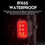 Bicycle Night Riding Warning Light Cycling Rechargeable Light, CYCLAMI Q6 Front Light+Tail Light