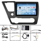 For Honda Civic US Left Hand Drive Android Car Central Control Screen Navigation Bluetooth Player, 4-Core 2GB + 64GB, 4-Core 4GB + 64GB, 4-Core 4GB + 128GB, 8-Core 4GB + 64GB, 8-Core 6GB + 128GB