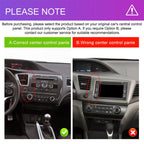 For Honda Civic US Left Hand Drive Android Car Central Control Screen Navigation Bluetooth Player, 4-Core 2GB + 64GB, 4-Core 4GB + 64GB, 4-Core 4GB + 128GB, 8-Core 4GB + 64GB, 8-Core 6GB + 128GB
