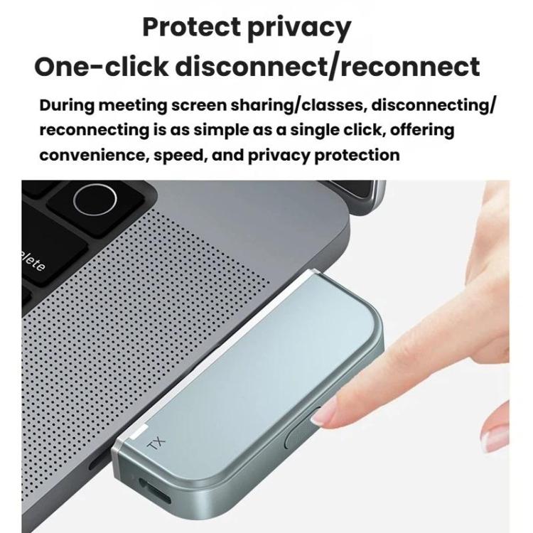 2 In 1 Type-C Portable Wireless Screen Mirroring Device HDMI Computer Wireless Peer-To-Peer Screen Mirroring Device, Blue