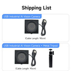 YAHBOOM Industrial USB AI Vision Camera 5MP Distortion-Free Lens, Above 2K Resolution For Raspberry Pi/Jetson/RDK/PC, 5MP No Tripod, 5MP With Metal Tripod