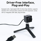 YAHBOOM Industrial USB AI Vision Camera 5MP Distortion-Free Lens, Above 2K Resolution For Raspberry Pi/Jetson/RDK/PC, 5MP No Tripod, 5MP With Metal Tripod