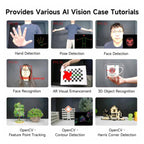 YAHBOOM Industrial USB AI Vision Camera 5MP Distortion-Free Lens, Above 2K Resolution For Raspberry Pi/Jetson/RDK/PC, 5MP No Tripod, 5MP With Metal Tripod