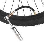 10pcs US Mouth Bicycle Pump Extension Rubber Hose, Black 10cm, Black 12cm, Red 12.5cm, Green 12.5cm, Black 19cm