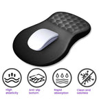 Ergonomic Silicone Mouse Pad with Wrist Rest for Gaming and Office Use