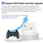 YAHBOOM Tri-Mode ROS Robot Controller Wireless Gamepad for Jetson, Raspberry Pi, Switch, PC
