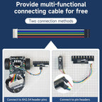 YAHBOOM 8-Channel Grayscale Line Tracking Sensor Module For Smart Car Robots
