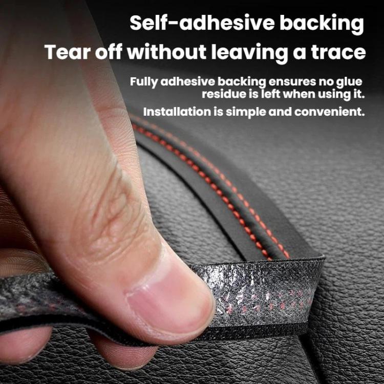 Car Door Center Console Gaps Leather Interior Trim Strips, 1M, 3M, 6M