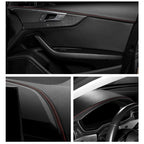 Car Door Center Console Gaps Leather Interior Trim Strips, 1M, 3M, 6M