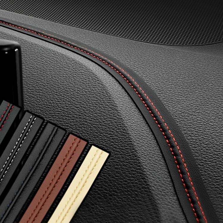 Car Door Center Console Gaps Leather Interior Trim Strips, 1M, 3M, 6M