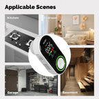 MOES Carbon Monoxide Temperature & Humidity Detector Monitoring Alarm Sensor, 3 In 1 US Plug, 3 In 1 EU Plug, 4 In 1 Gas US Plug, 4 In 1 Gas EU Plug, 4 In 1 Smoke US Plug, 4 In 1 Smoke EU Plug, 5 In 1 Gas+Smoke US Plug, 5 In 1 Gas+Smoke EU Plug