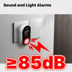MOES Carbon Monoxide Temperature & Humidity Detector Monitoring Alarm Sensor, 3 In 1 US Plug, 3 In 1 EU Plug, 4 In 1 Gas US Plug, 4 In 1 Gas EU Plug, 4 In 1 Smoke US Plug, 4 In 1 Smoke EU Plug, 5 In 1 Gas+Smoke US Plug, 5 In 1 Gas+Smoke EU Plug