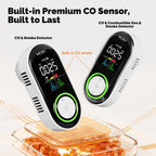 MOES Carbon Monoxide Temperature & Humidity Detector Monitoring Alarm Sensor, 3 In 1 US Plug, 3 In 1 EU Plug, 4 In 1 Gas US Plug, 4 In 1 Gas EU Plug, 4 In 1 Smoke US Plug, 4 In 1 Smoke EU Plug, 5 In 1 Gas+Smoke US Plug, 5 In 1 Gas+Smoke EU Plug
