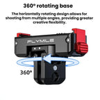 For DJI Osmo 360 / Action 3 / 4 / 5 Pro Flymile Magnetic Quick-Release Adapter Base, Aluminum Alloy