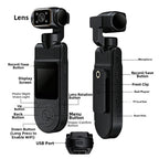 X20 HD Lens Body Camera Portable Infrared Night Vision Recording Action Camera, Direct Recording 1080P, 1080P+WFIF, 2K+WIFI