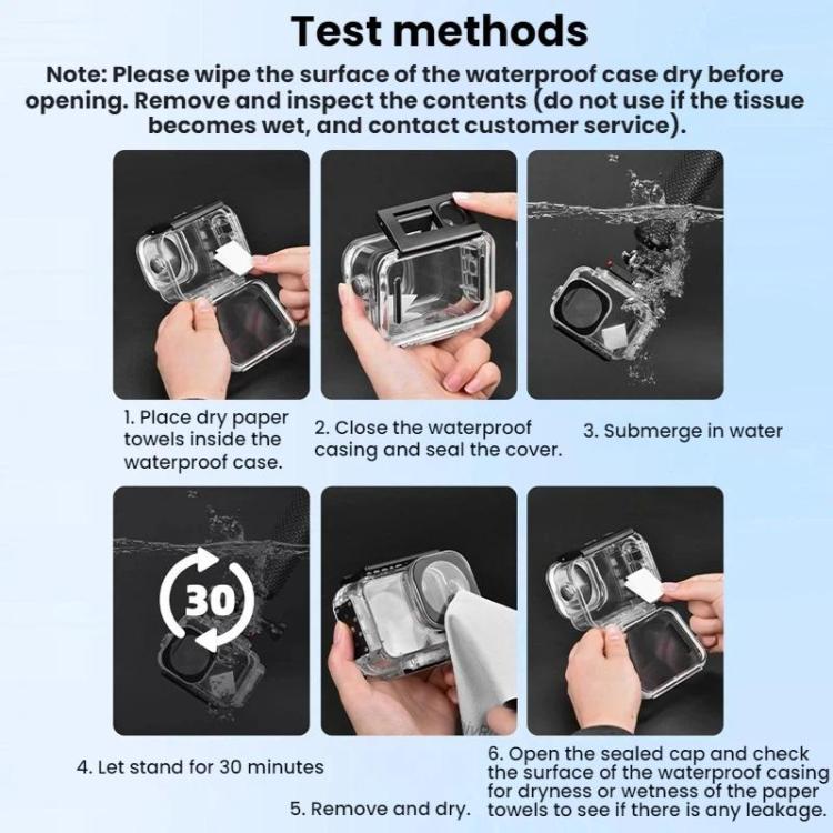 For DJI Osmo Action 6 Flymile 60m Diving Quick-Release Magnetic Waterproof Case