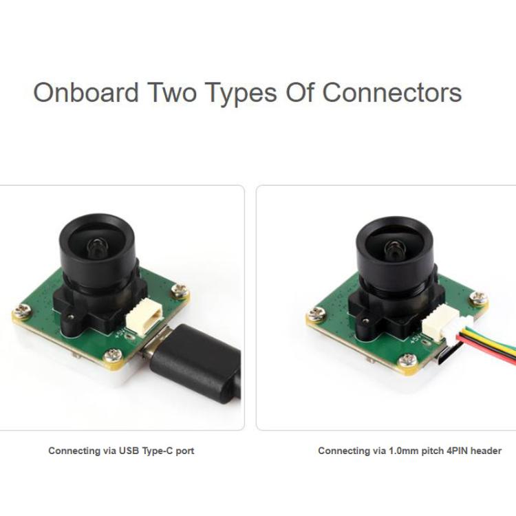 OV2735 2MP USB Camera Supports USB2.0 Type-C Port And SH1.0 4PIN Header, 33122