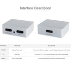 Type-C Power And Signal Splitter CNC Aluminum Alloy Case With Indicator, Waveshare 33502