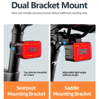 Smart Radar Tail Light Bicycle Night Riding Light, RT01