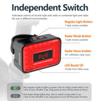 Smart Radar Tail Light Bicycle Night Riding Light, RT01