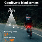 Smart Radar Tail Light Bicycle Night Riding Light, RT01