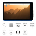 For Raspberry Pi WAVESHARE 3.5 inch DSI Capacitive Touch Display 5-Point Touch 480x800 Pixels IPS Display Panel
