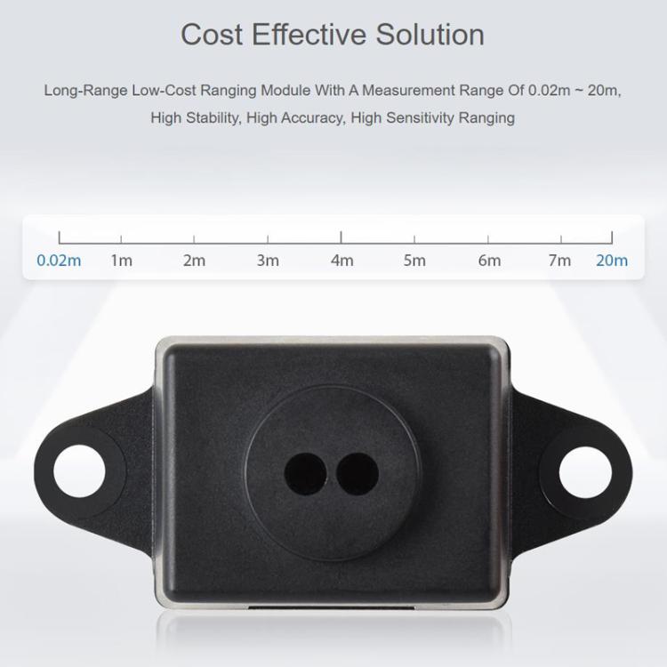 WAVESHARE TOF Laser Range Sensor, Based On D-TOF Single-Point Laser Sensor, Support UART Communication