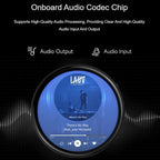 Waveshare Tuya T5-E1 1.75 Inch AMOLED Round Development Board QSPI Interface AI Large Models, Standard, GPS